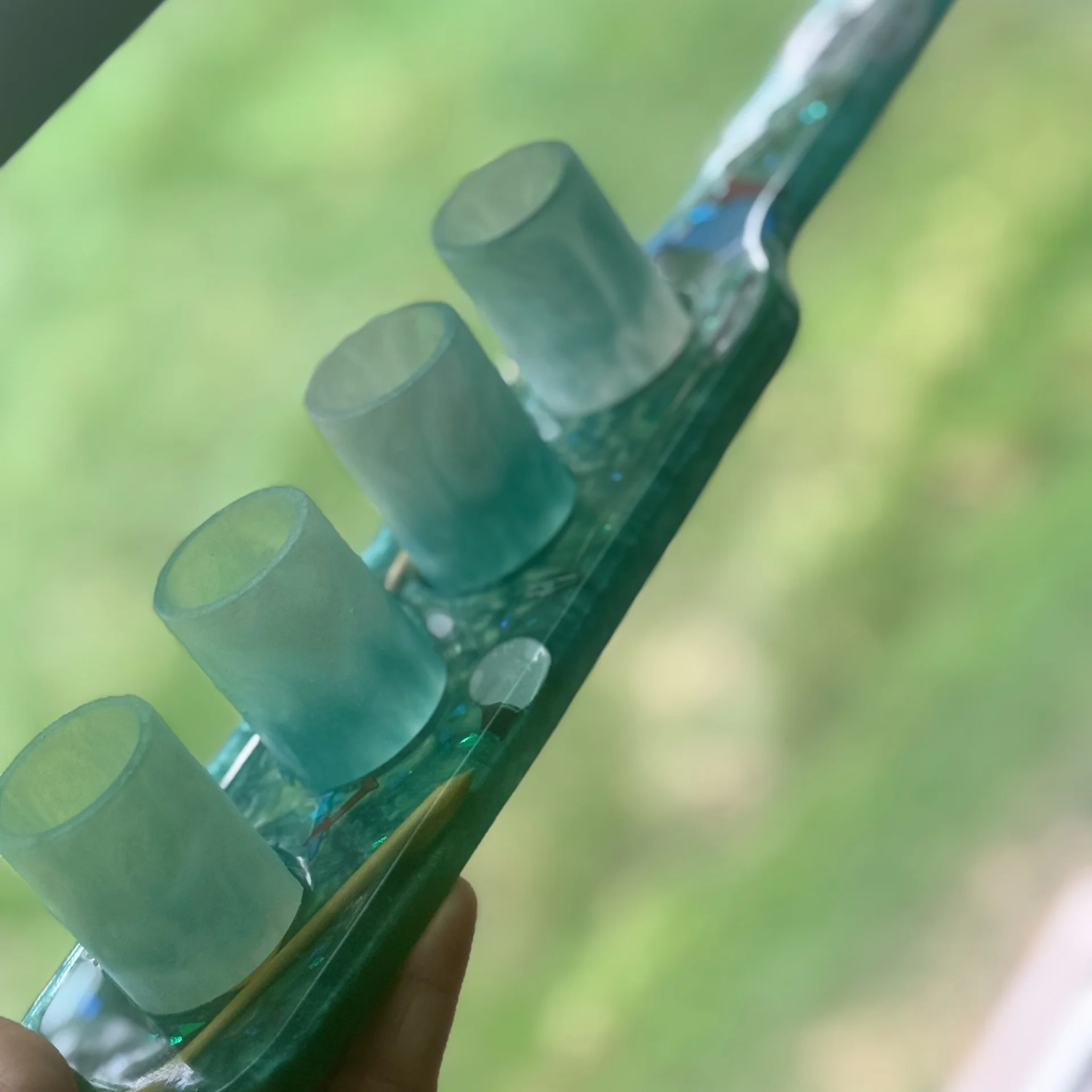 Personalized Shot Glass Holder and Matching shot glass set  view 2