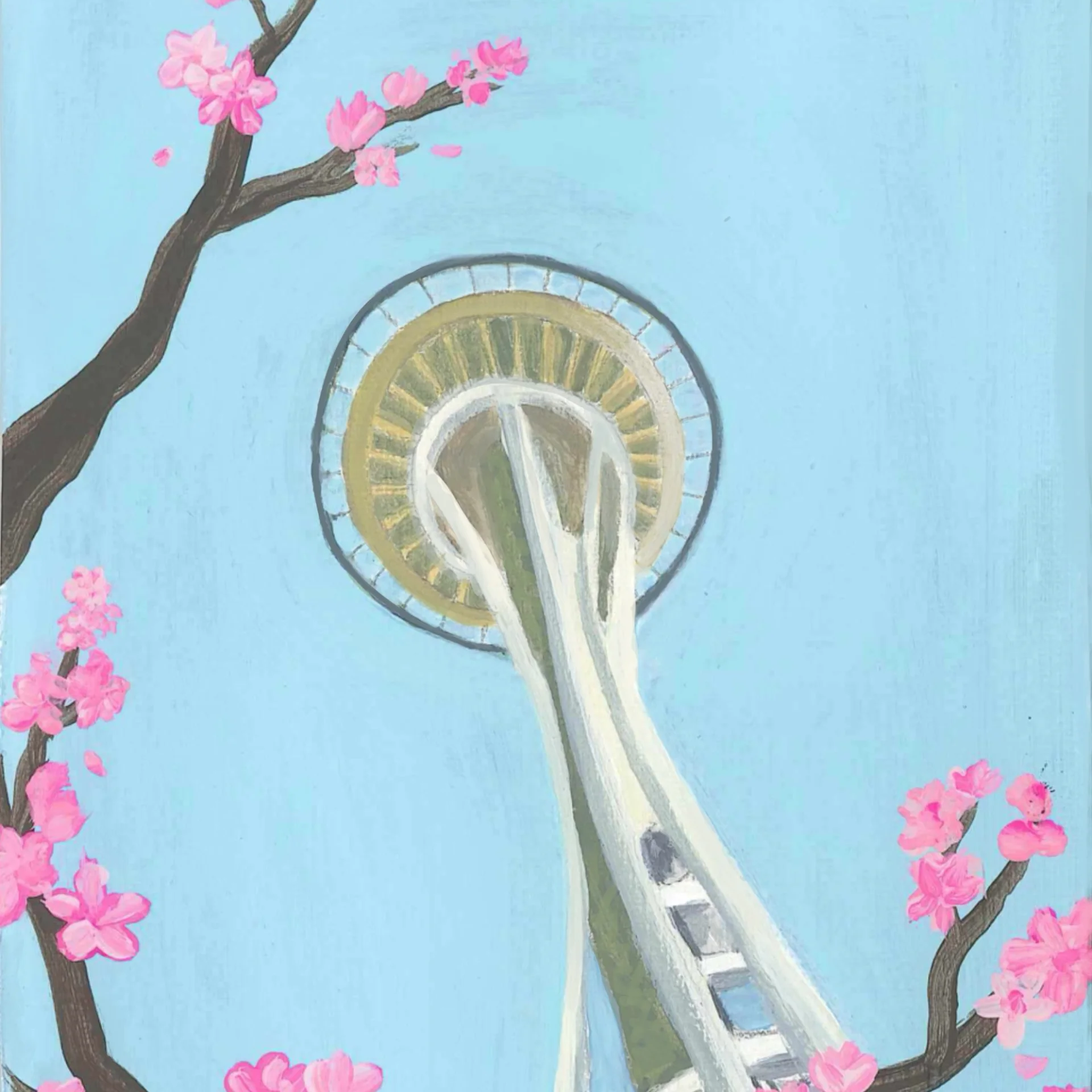 “Seattle in Spring” Print view 2