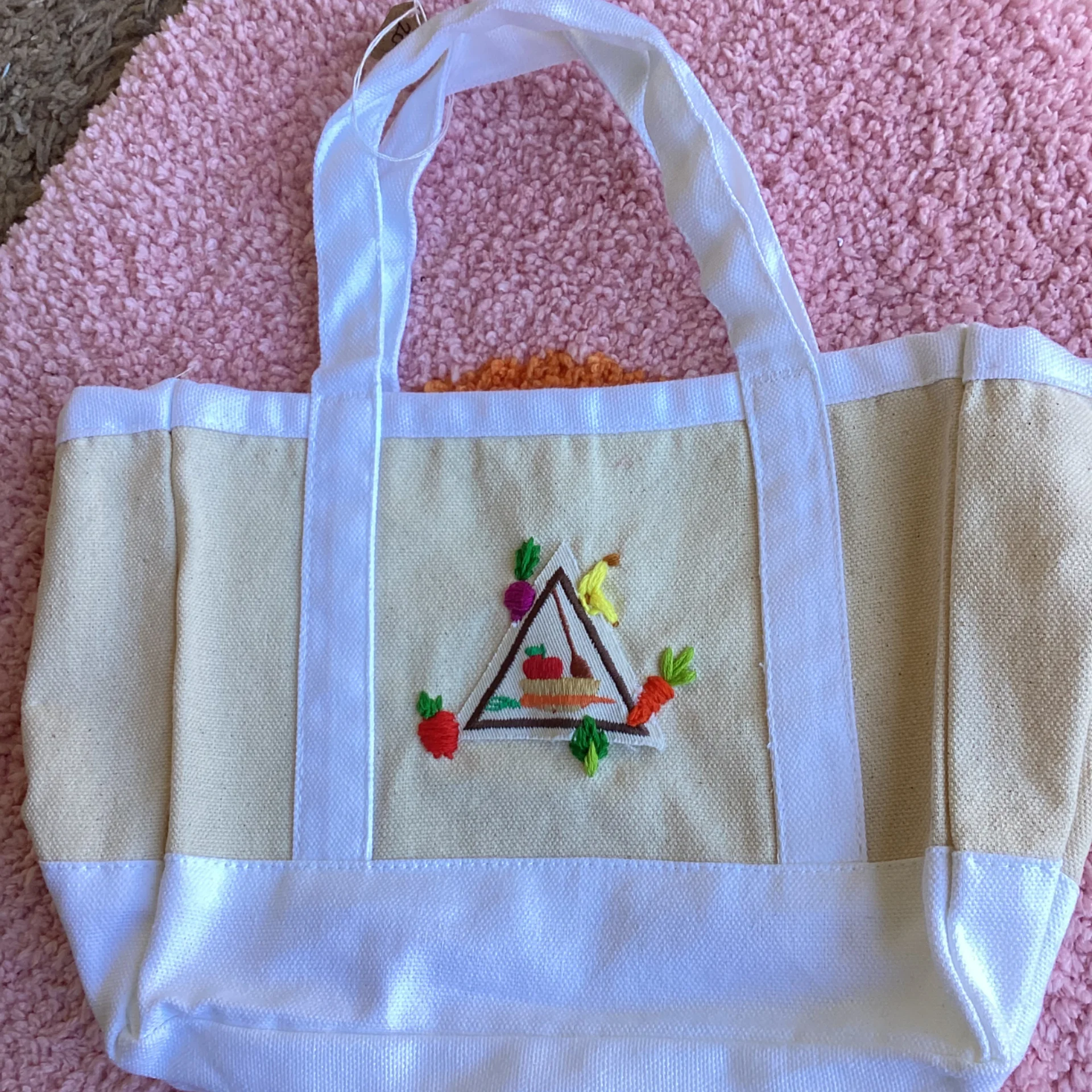 “Make It, Eat It” Embroidered Mini Tote