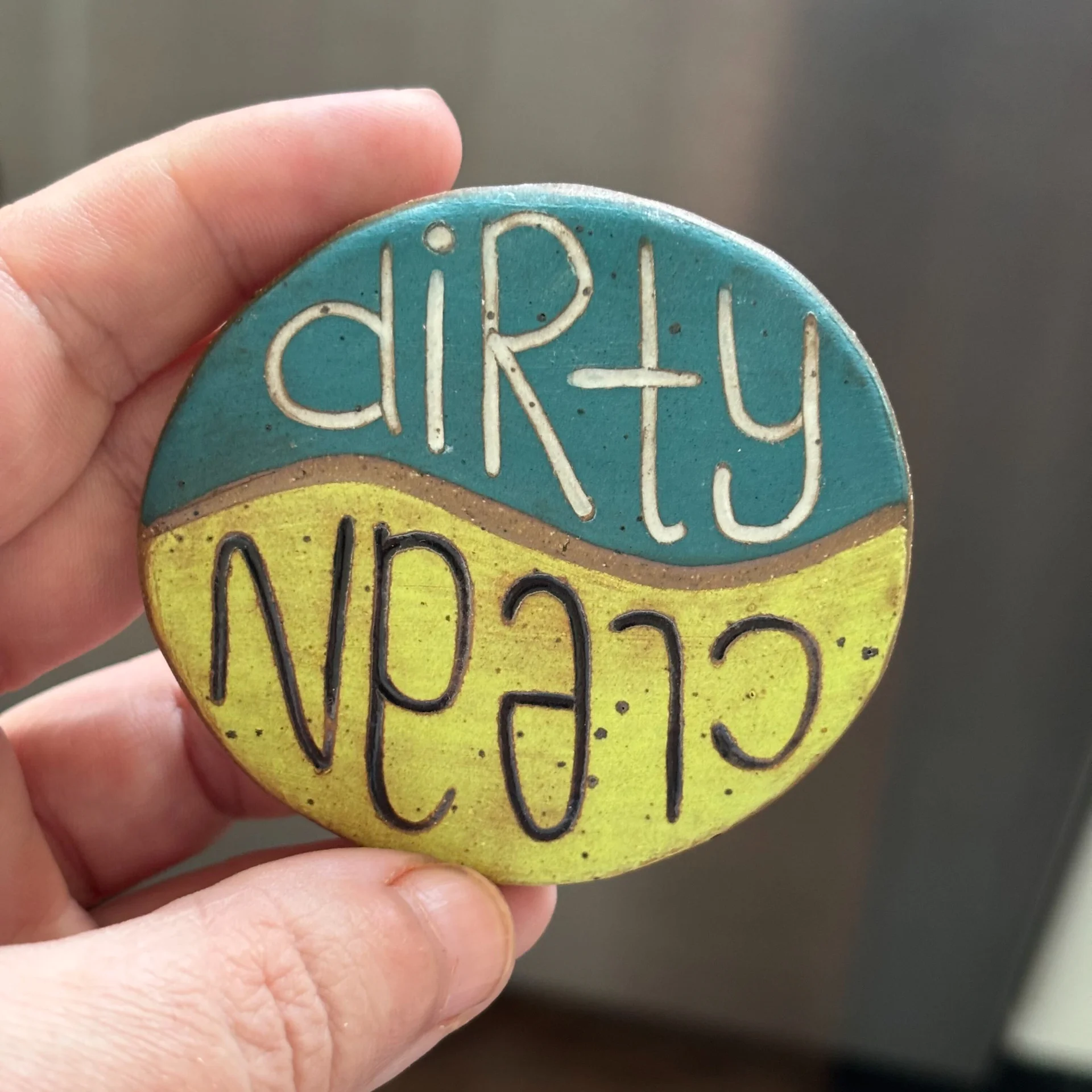 Blue & Green Dishwasher Magnet