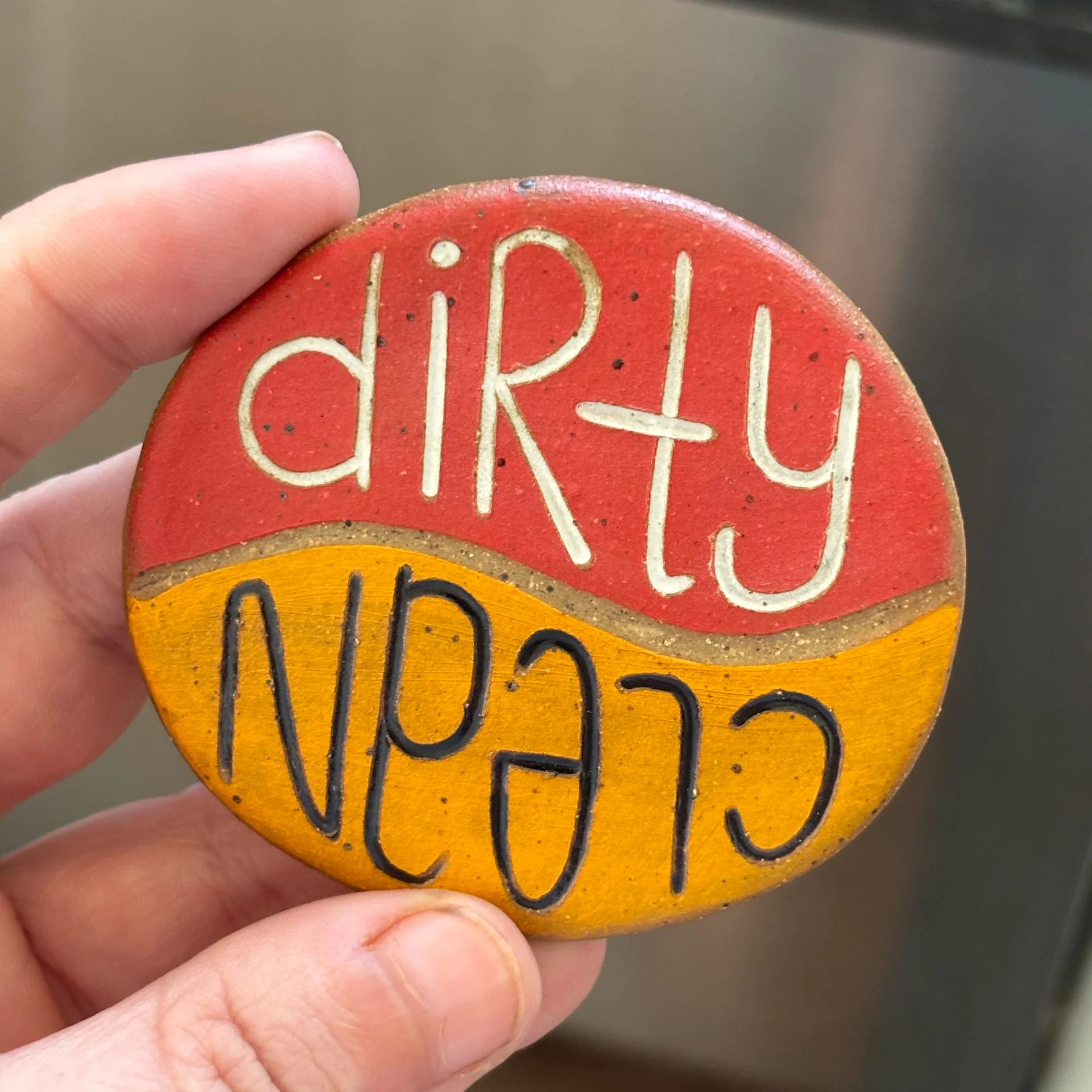 Red & Orange Dishwasher Magnet