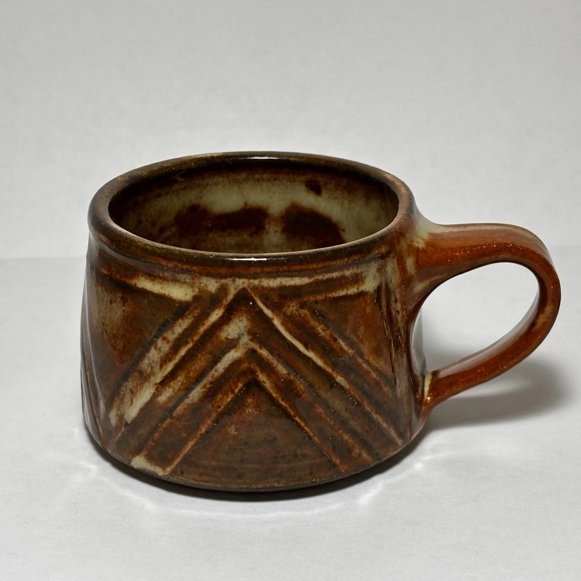 Carved Mug (Triangles)