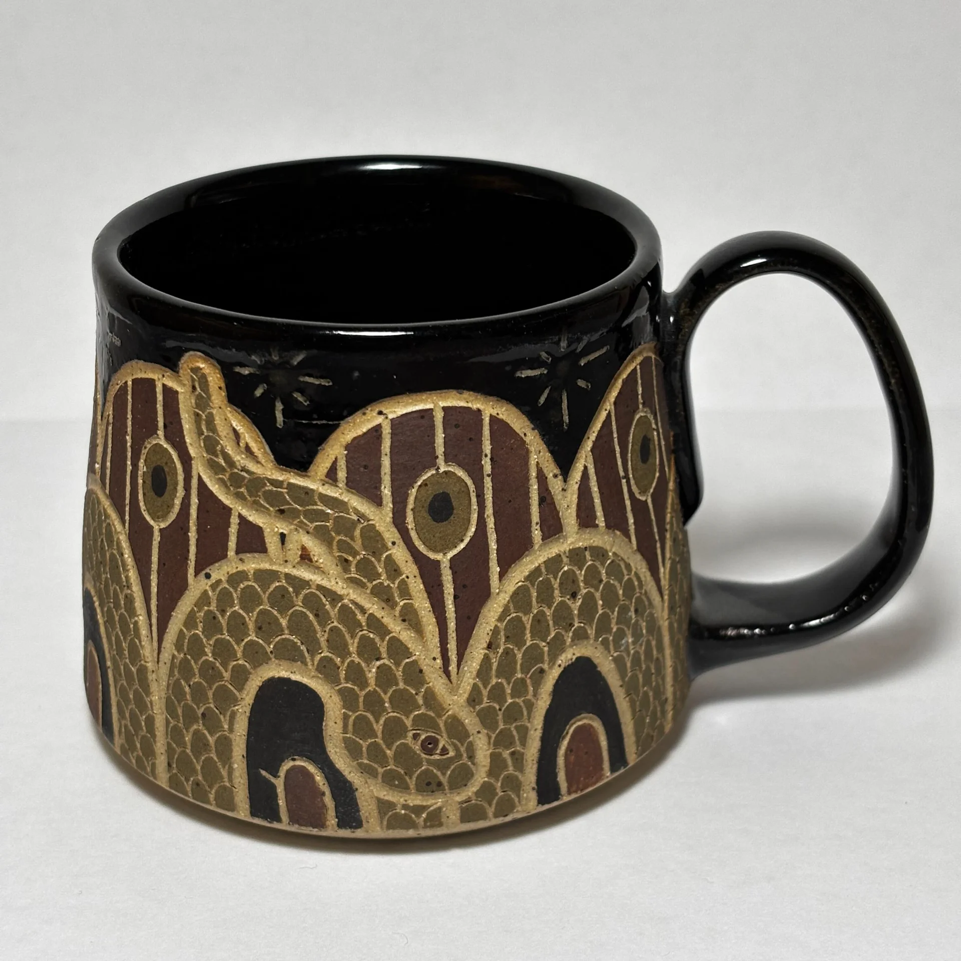 Green & Brown Snake Mug
