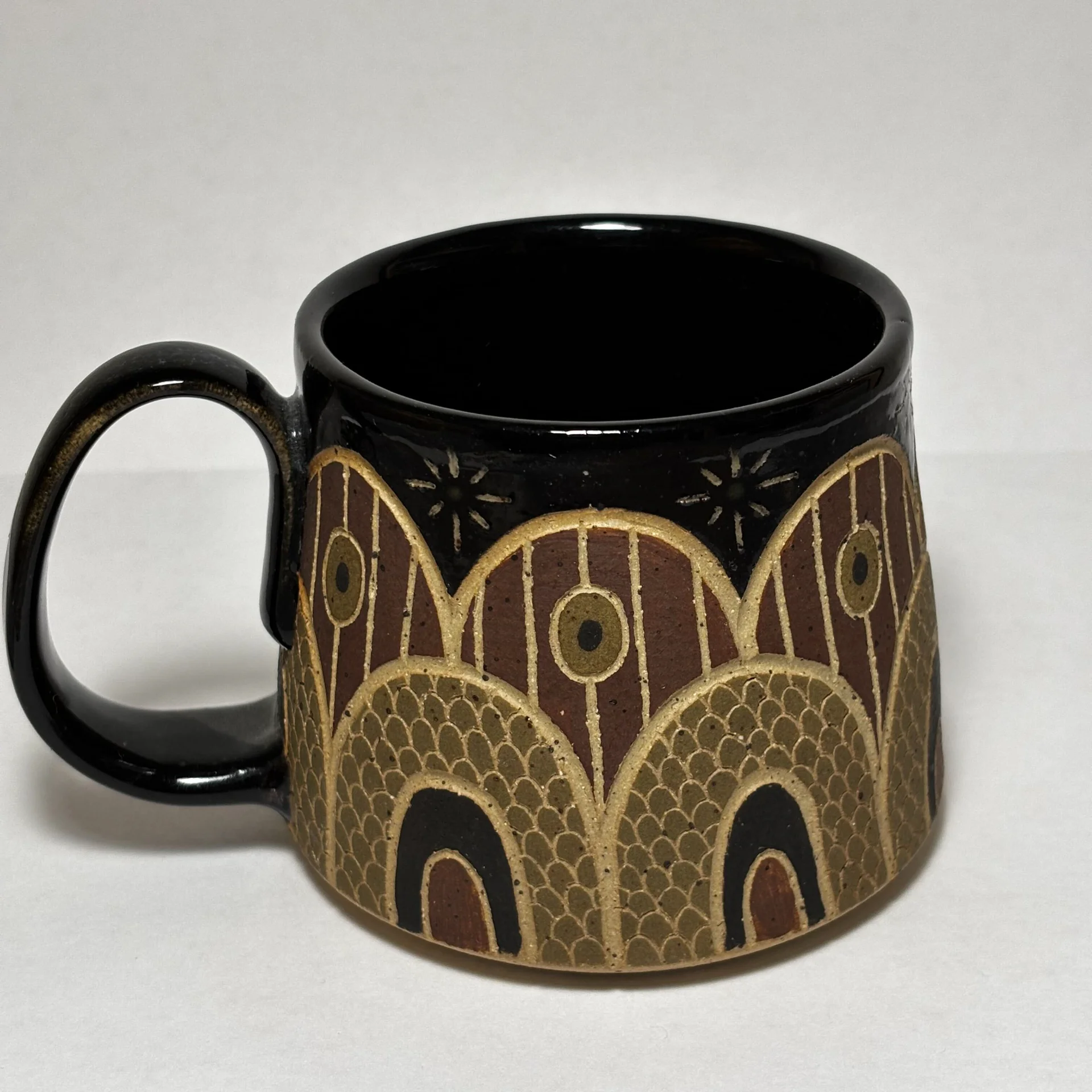 Green & Brown Snake Mug view 3